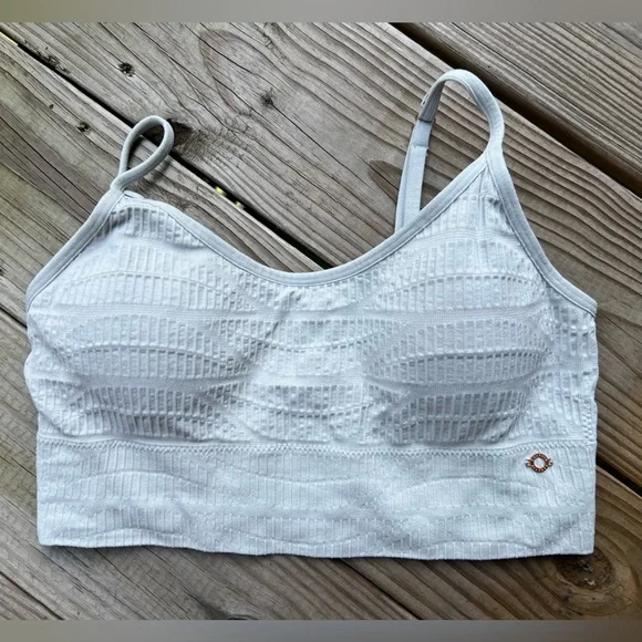 Danskin White Large Women’s Textured Intimates Bra - Picture 1 of 3